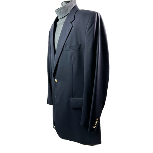 Jos. A. Bank Blue Blazer Wool 46L Like New Make OFFER! - Picture 3 of 4